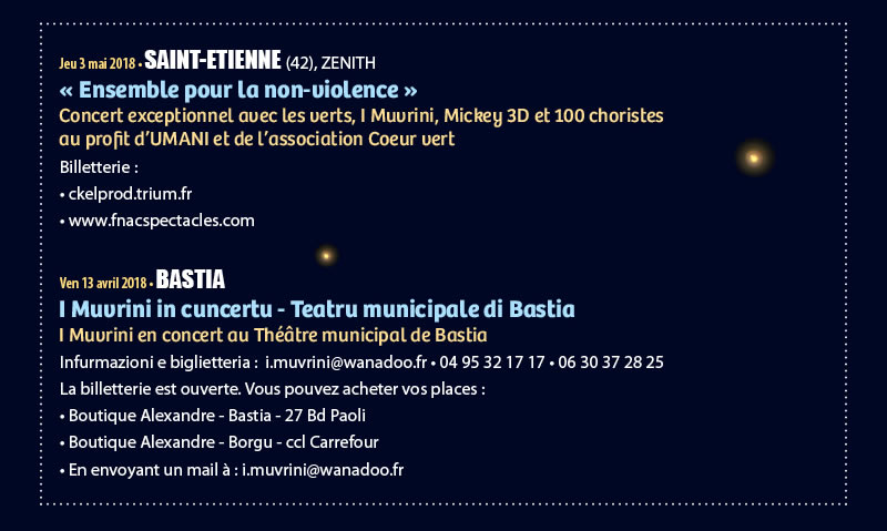 I Muvrini concerts Saint-Etienne - Bastia