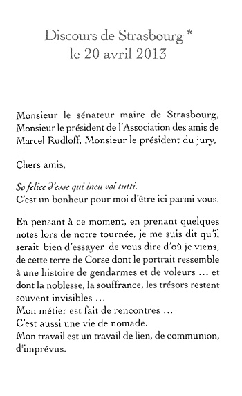 Jean-Fran&ccedil;ois Bernardini, cahier de textes